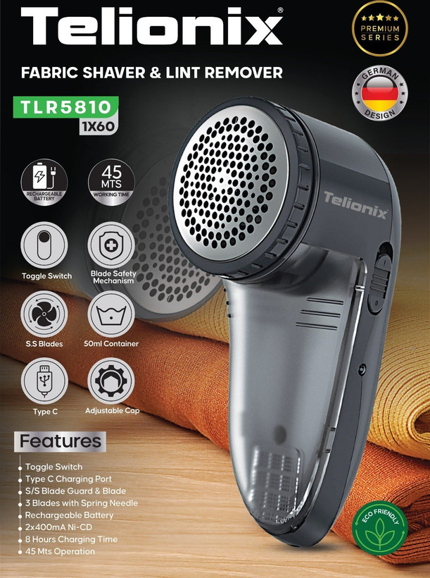پرزگیر لباس برقی تلیونیکس مدل TLR5810