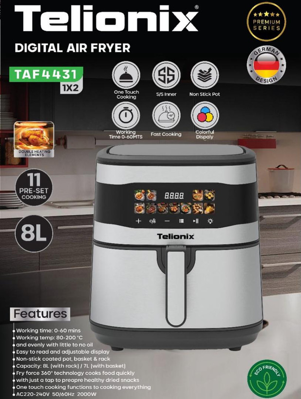سرخ کن تلیونیکس مدل TAF4431 ظرفیت ۸ لیتر