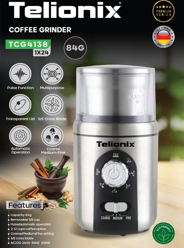 آسیاب قهوه تلیونیکس مدل TCG4138